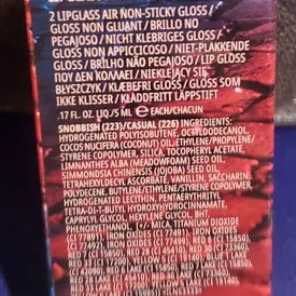 MAC Cosmetics Nightmode Gloss Lipglass Air Duo Snobbish / Casual NEW in BOX - Picture 6 of 13